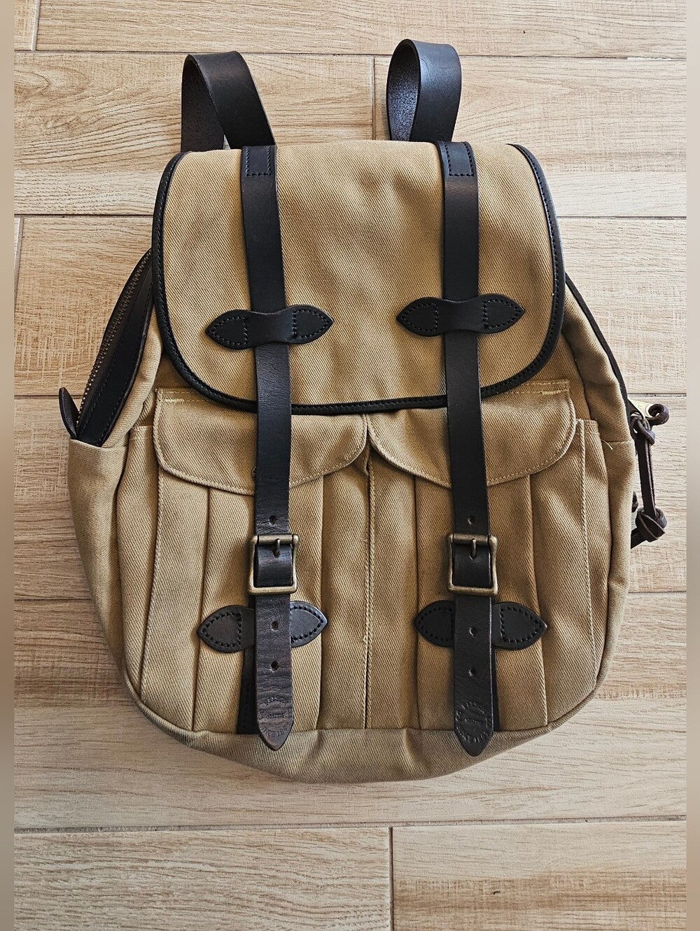 ​Filson Rugged Twill Rucksack 262 Tan Made in USA YKK Era Discontinued 70262